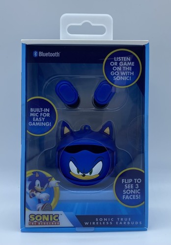 SEGA Mascot Sonic The Hedgehog Bluetooth True Wireless Earbuds NEW