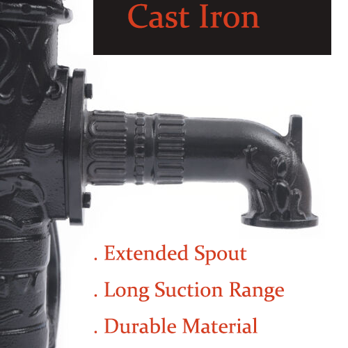 Cast Iron Water Well Hand Pump 26 feet Black Rustic Garden Farmhouse Antique - Bild 2 von 5