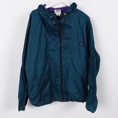 Vintage 90s Helly Hansen Windbreaker Jacket Mens Medium Lightweight Ful Zip