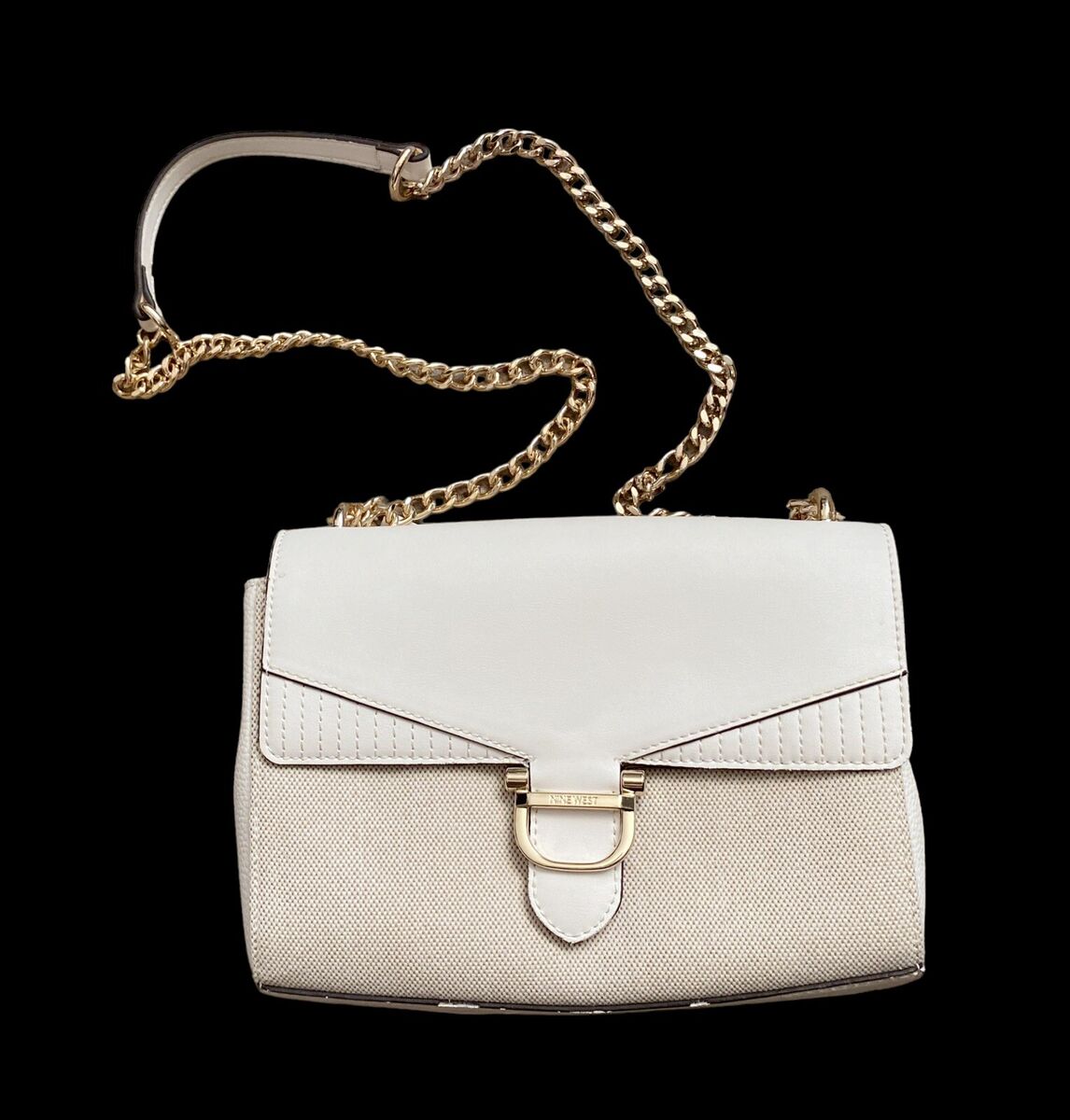 NINE WEST Bedford Off White Crossbody Shoulder Bag Purse