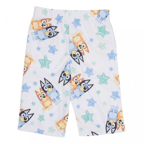 Bluey and Bingo Doodle Stars Toddler Boy's 2-Piece Pajamas White - Picture 3 of 12