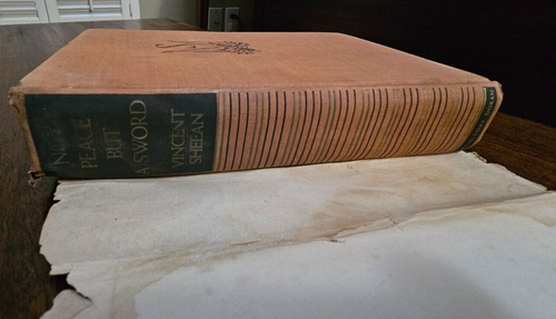 "NOT PEACE BUT A SWORD" 1st Edition 1939 by Vincent Sheehan - Picture 5 of 20