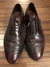 Allen Edmonds Burgundy Oxford Wingtip McAllister Size 10.5D