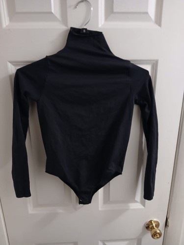 Skims Madewell Rollkragen Tanga Body Langarm Farbe True Black Größe L G30 - Bild 1 von 3