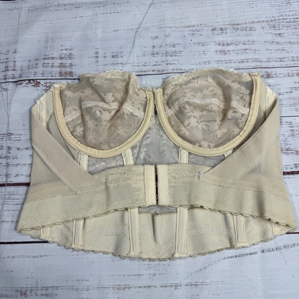 Sexy corsé batido sin tirantes bustier boda encaje 34C de colección BackLess by Young Foto 4 de 4