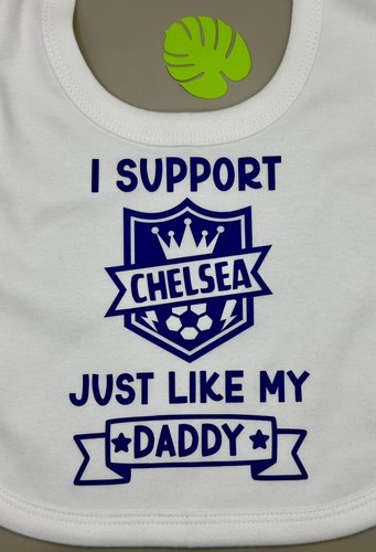 Chelsea FC Football Soccer Personalised Novelty Baby Bib/Dribble Bib FREE P&P - Picture 13 of 20