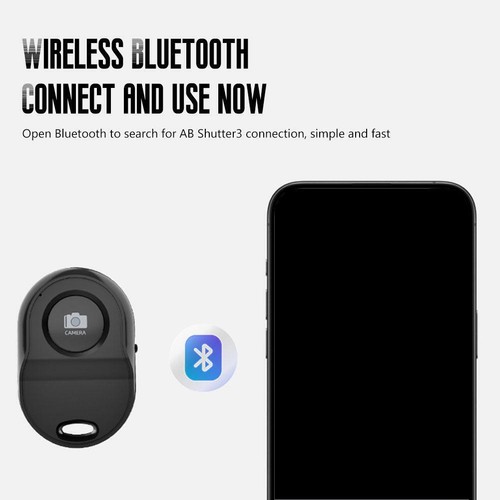 ☮Bluetooth Shutter Remote Selfie Stick Przycisk sterujący Monopod CameraPhone * T5B1 - Zdjęcie 9 z 14