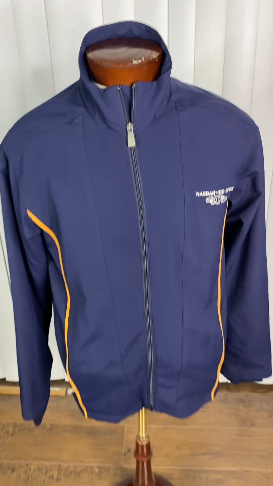 Nasdaq 100 Open Promozionale FILA Track Jacket Uomo Taglia Large Full Zip Stock