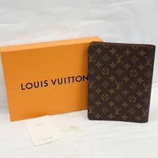 Authentic Louis Vuitton Desk Agenda Cover Monogram R20100 from Japan USED W/Box