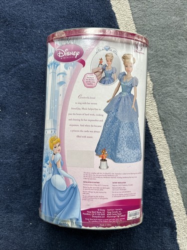 Disney Store Princess Cinderella Duets Doll Singing Doll W Jaq New 12" - Picture 5 of 7