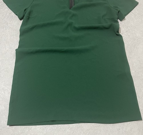 Zara Mini Abito Medio, Scollato Con Scollo A Tuffo Verde Bottiglia - Foto 5 di 10