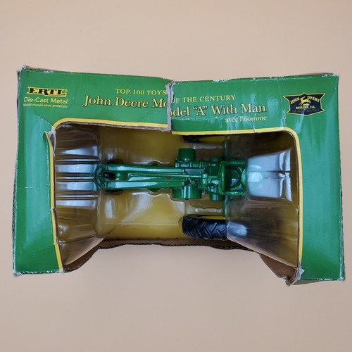 Ertl John Deere Model  "A" With Man Tractor Diecast Metal 1/16 - Picture 5 of 7