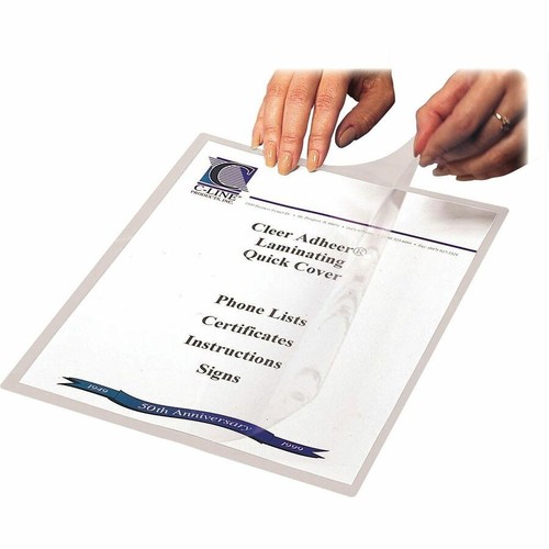 C-line Quick Cover Cleer Adheer Laminated Film Covers - Letter - 8.50" Width X - Picture 4 of 6