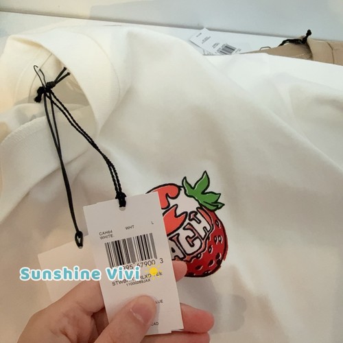 NWT Coach WOMEN'S Strawberry Relaxed T Shirt In Organic Cotton CAH64 - Picture 3 of 10