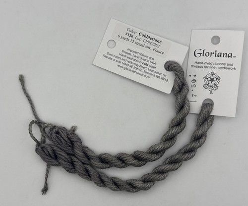 Gloriana 12 Strand Silk Floss For Needlework-2 Skeins/6 Yd Each-Cobblestone - Picture 1 of 2