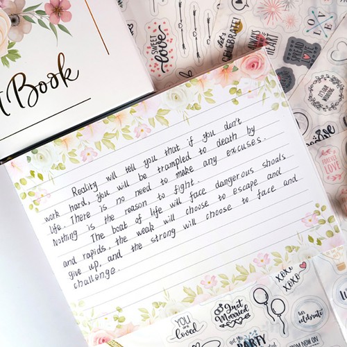 Wedding Guest Book Elegant Guest Book Weddings Reception Baby Shower Polaroid GA - Picture 8 of 11