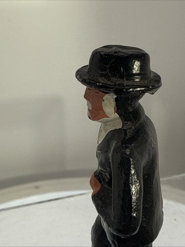 Vintage Manoil Barclay Lead Figure Older Man W/ Cane Railroad Church Parishioner - 第 13/18 張圖片
