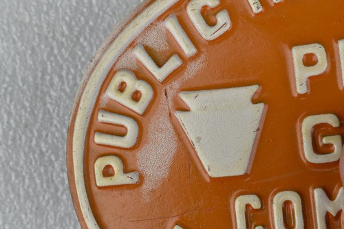 Vintage Porzellanschild PA Penna Wildkommission öffentliches Jagdrevier Grenzlinie - Bild 7 von 7