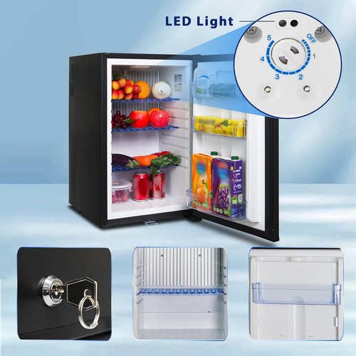 SMAD 1.7 Cu Ft 12V/110V Refrigerator Mini Fridge RV Truck Cooler Home DC 2 Way - Picture 9 of 13