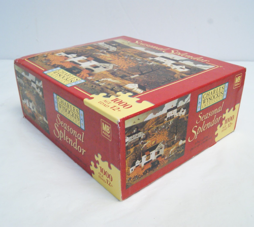 Charles Wysocki Seasonal Splendor Fall Pumpkins Farm 1000 PC Puzzle Counted READ - Picture 2 of 9
