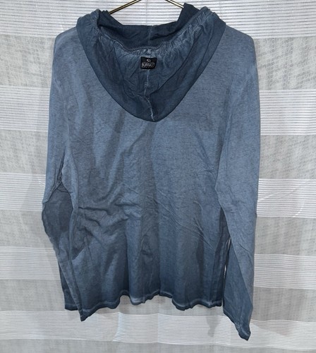 Buffalo by David Bitton men's Blue Lightweight hoodie Shirt size XL 28x22 - Picture 2 of 5