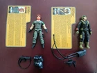 Vintage GI Joe Night Force Outback & Crazy Legs 1988 Loose w/ File Cards READ