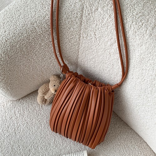 Woven French Pleated Texture Bag Spring And Summer New Small Square Bag Women BA - Picture 10 of 18