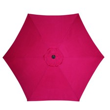 Living Accents 9 ft. Red Tiltable Market Umbrella