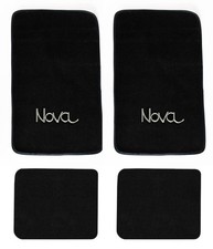 New Carpet Floor Mats 1968- 1979 Nova Embroidered Logo Pick Color - 4pc Set