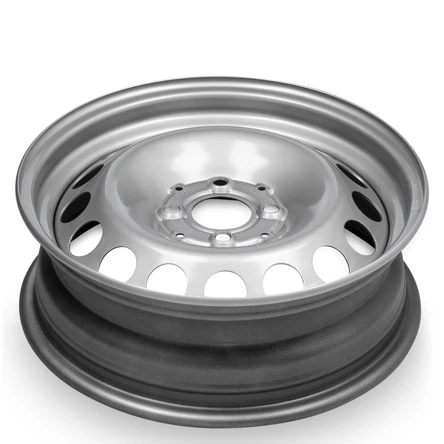 Rueda nueva para Smart ForTwo 2016-2019 llanta delantera 15 pulgadas pintada de acero plateado Foto 3 de 4