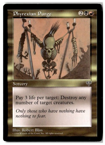 MTG Phyrexian Purge - Mirage Moderately Played English - Picture 1 of 2
