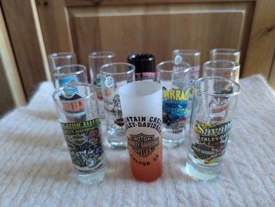 Harley-Davidson Tall Shot Glass - Southeastern US - Choose from Multiple Options