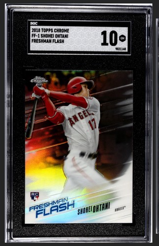 2018 topps chrome shohei ohtani FF-1 Freshman Flash Rookie SGC 10