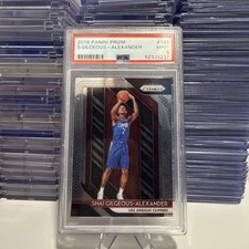2018-19 Panini Prizm #184 Shai Gilgeous-Alexander Rookie SGA Rookie Card PSA 9