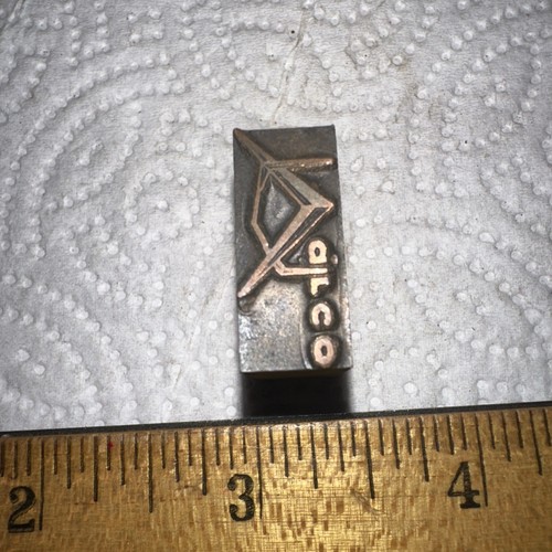 Printing Block ( Varco ) Brass on Lead - Picture 3 of 5