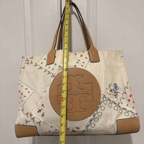 Bolso de Mano TORY BURCH Lona Cuero Blanco - Imagen 2 de 11
