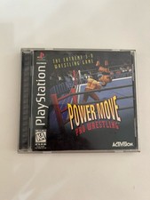 Power Move Pro Wrestling (Sony PlayStation 1, 1996) Complete w Manual CIB