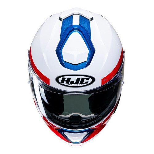 HJC I91 BINA BLAU ROT KLAPPHELM VORNE MOTORRAD MODULAR ECE 22.06 ZUGELASSEN - Bild 2 von 4