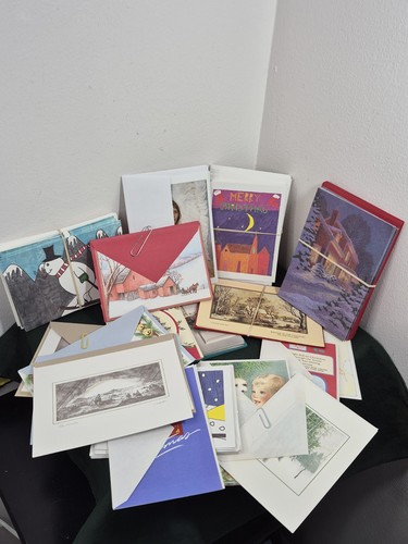 Konvolut 95 unbenutzte Weihnachtskarten verschiedene Sets, Paare Hallmark, Spode, Charity - Bild 2 von 8