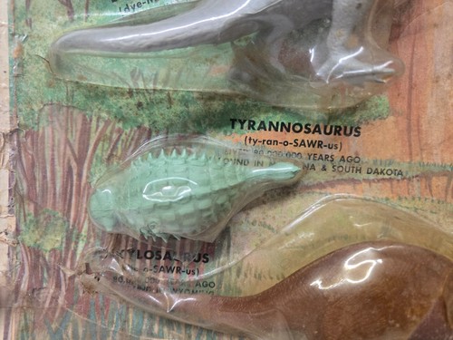 Rare Marx 1st Variation Trachodon Hand Down Tyrannosaurus Allosaurus New On Card - Bild 7 von 24