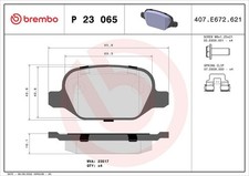 Bremsbelag Satz Bremsscheibe Scheibenbremse für Fiat ab 99-> Hinten Brembo