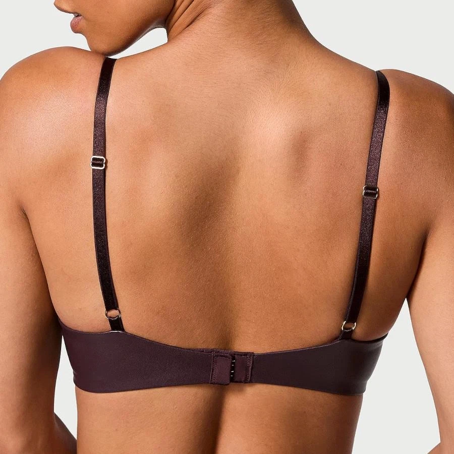 Sujetador push-up Victoria's Secret Bombshell Add-2-Cups de cuero sintético 36D *Marrón* NUEVO Foto 3 de 3