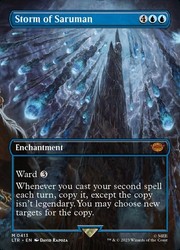 Storm of Saruman (Borderless) #413 Foil MTG The Lord of the Rings: Tales of Middle-earth