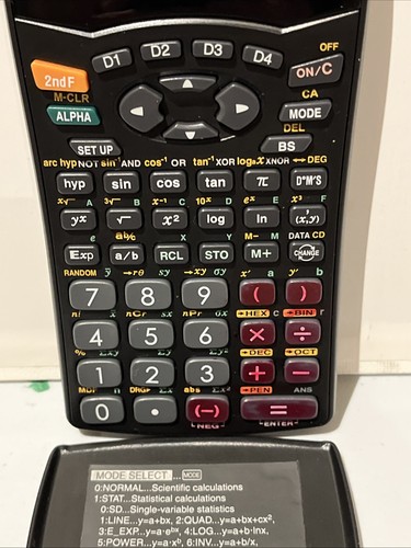 Sharp EL-W531 Writeview Calculator and Cover. VG. - Picture 3 of 9