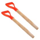  2 PCS Universal Handle for Garden Tools Wooden Shovel Replacement Hoe