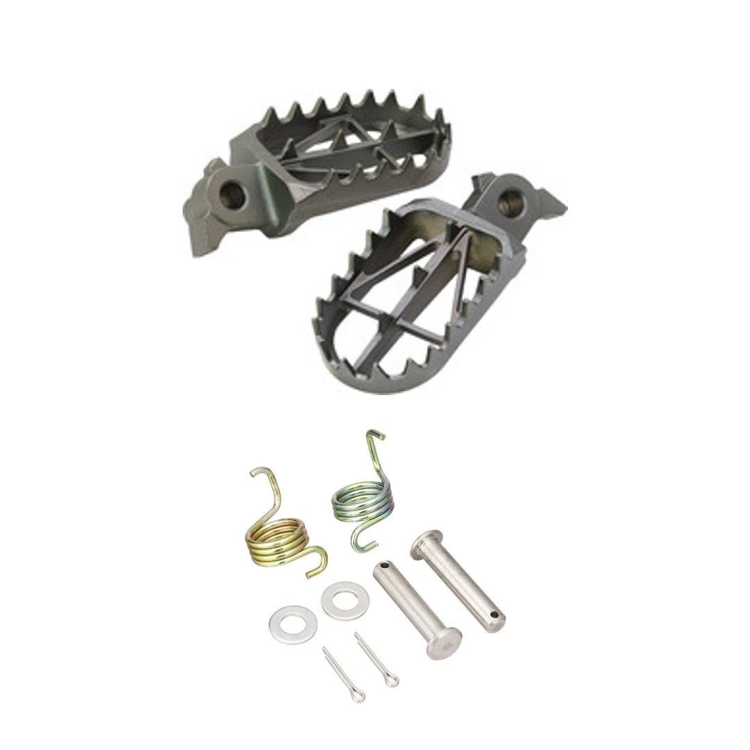 Kawasaki KLX140 Wide Foot Pegs with Springs & Hardware All Models 2008-2025