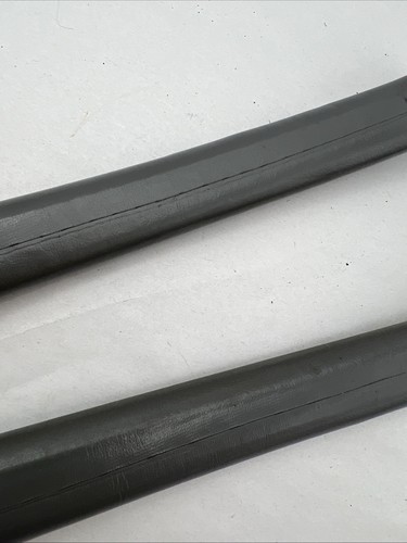 1995-1997 LINCOLN TOWNCAR DOOR PULL STRAP HANDLE GRAY LEATHER OEM Pair - Picture 7 of 9