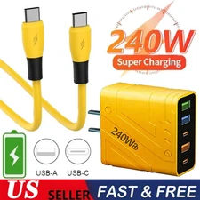 240W Gan Multi Port Charger Dual PD USB For Samsung Iphone Charger Fast Charging
