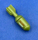 GI Joe Bivouac green MORTAR SHELL rocket bomb missile playset part vtg 1984
