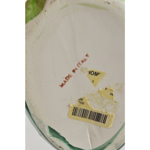 Ceramic Pitcher Jar Watermelon Slice Shape Made In Italy Hand Painted Majolica - Picture 9 of 12